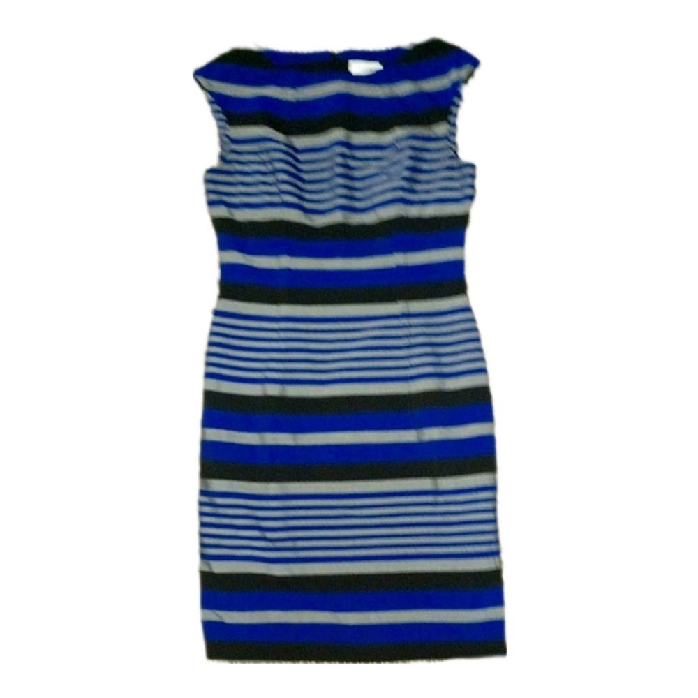 Calvin Klein Striped Midi Dress - Picture 2 of 4